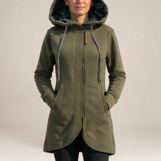 Ingrid | Chaqueta Larga con Capucha