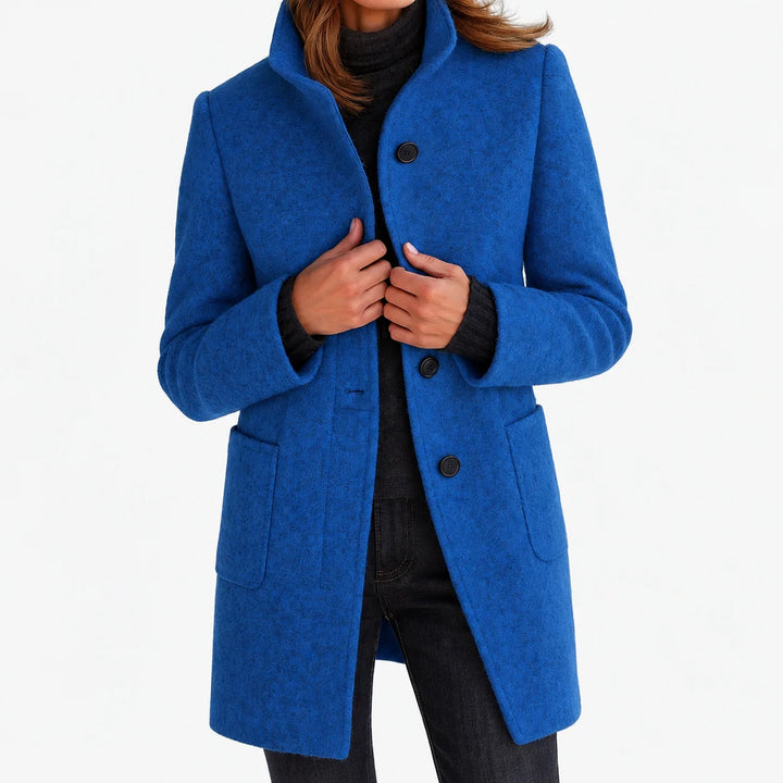 Amalie | Chaqueta de Lana con Cuello Alto