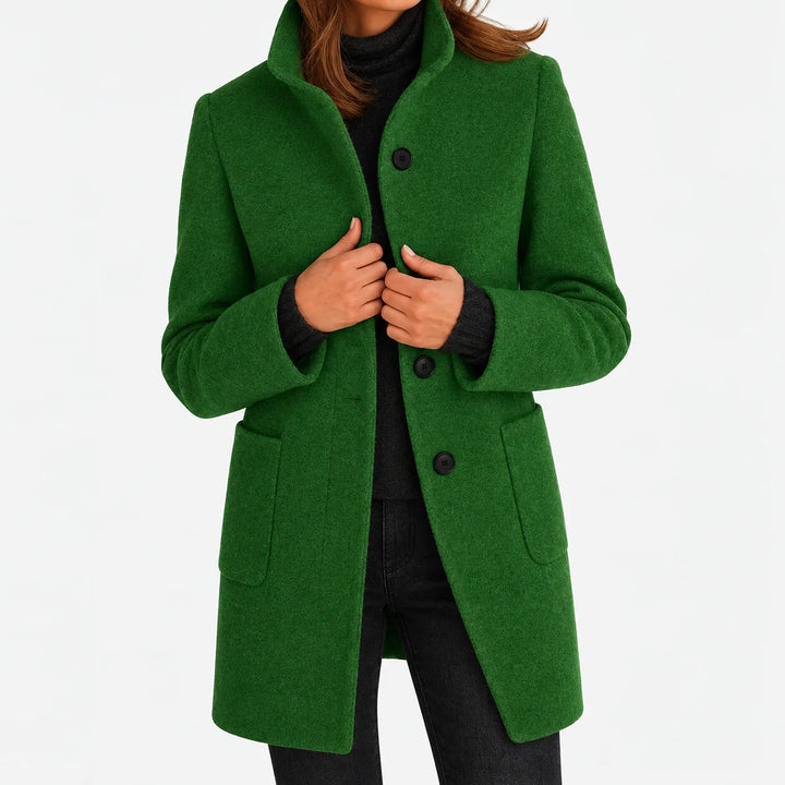 Amalie | Chaqueta de Lana con Cuello Alto