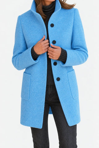 Amalie | Chaqueta de Lana con Cuello Alto