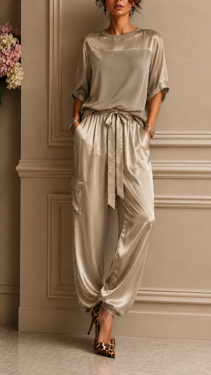 Lurelle | Elegante conjunto de dos piezas con caída suave