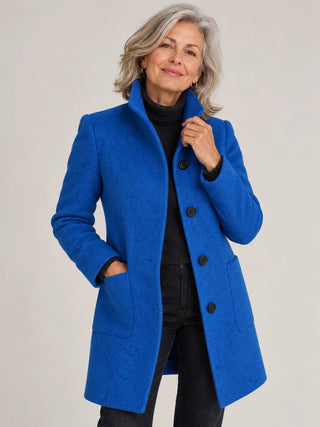 Amalie | Chaqueta de Lana con Cuello Alto