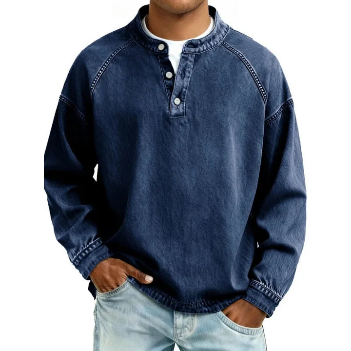 Stanley | Camisa de Denim Vintage Henley