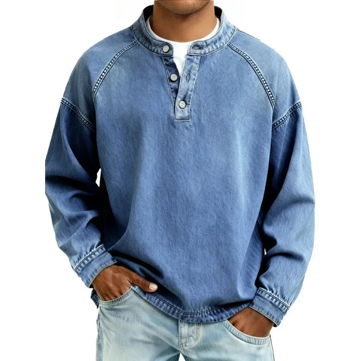 Stanley | Camisa de Denim Vintage Henley