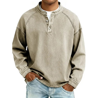 Stanley | Camisa de Denim Vintage Henley