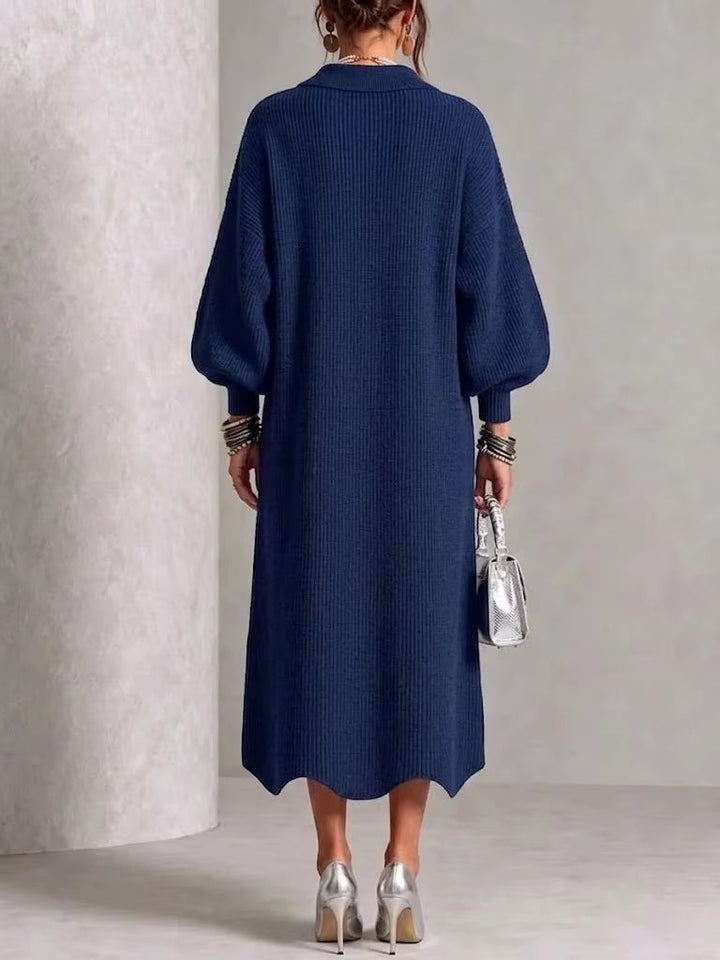 Sienna | Vestido de Manga Larga con Botones