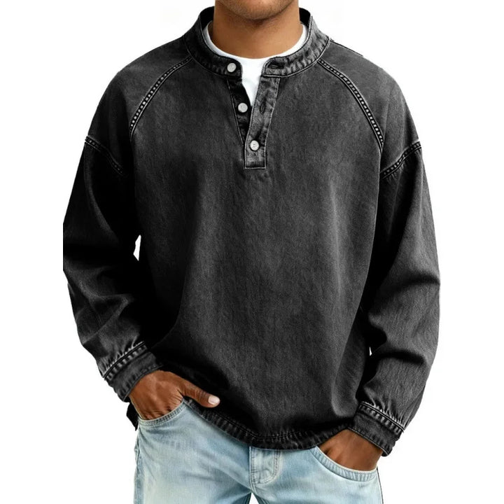 Stanley | Camisa de Denim Vintage Henley