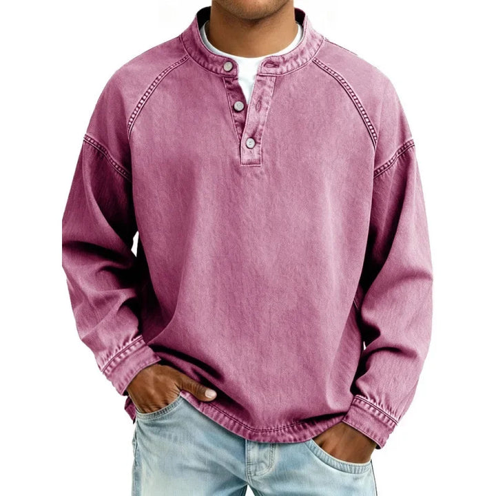 Stanley | Camisa de Denim Vintage Henley