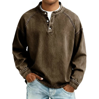 Stanley | Camisa de Denim Vintage Henley