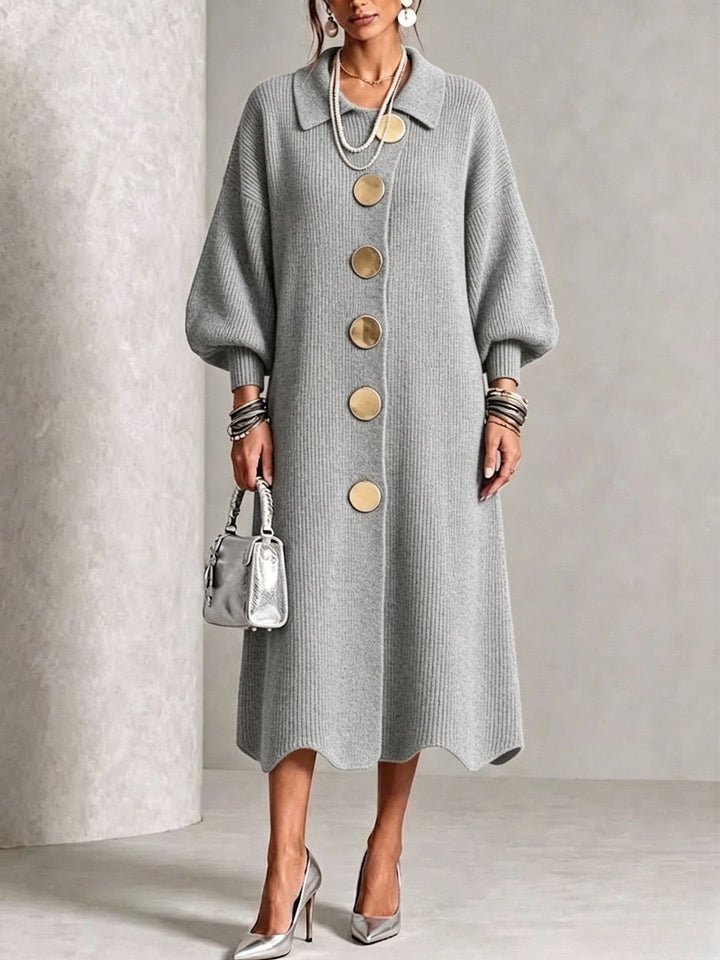 Sienna | Vestido de Manga Larga con Botones