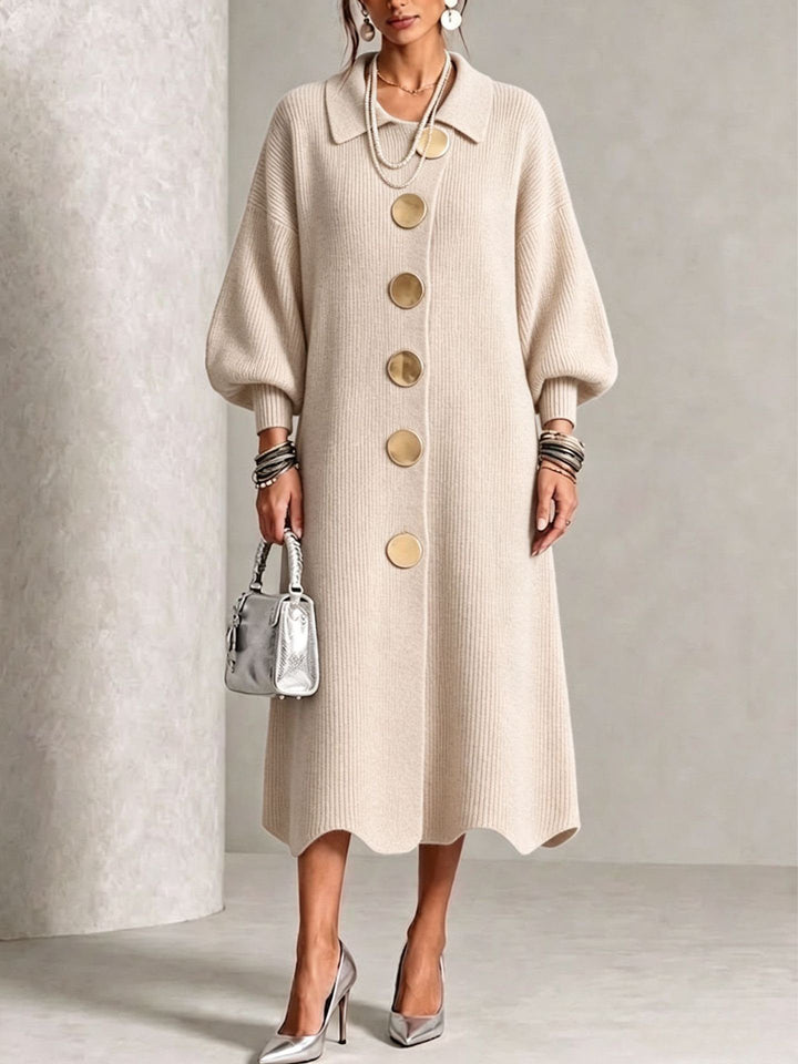 Sienna | Vestido de Manga Larga con Botones