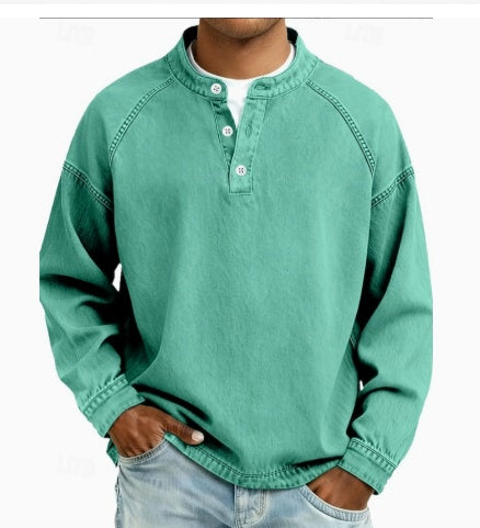 Stanley | Camisa de Denim Vintage Henley