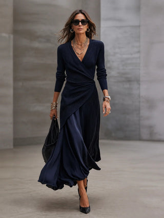Tamara | Vestido Maxi Cruzado con Falda