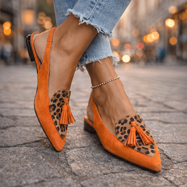 ELENA | Sandals with Straps and Fringe
