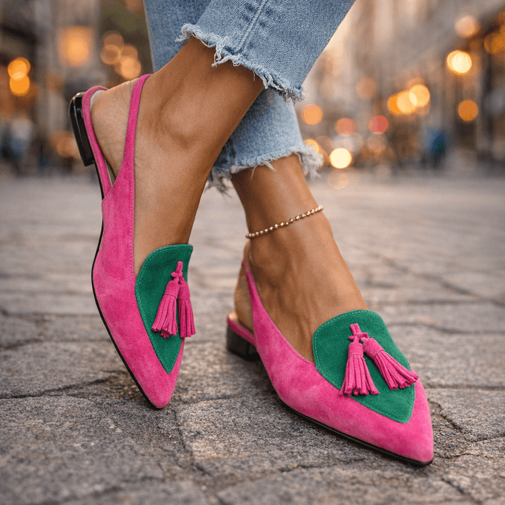 ELENA | Sandals with Straps and Fringe