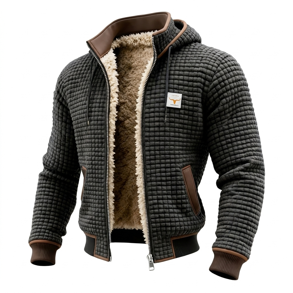 Antonio | Chaqueta Retro con Capucha y Cremallera
