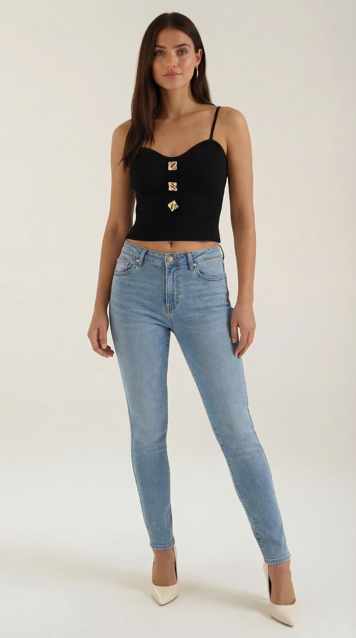 Jasmine | Tank Top Acanalado