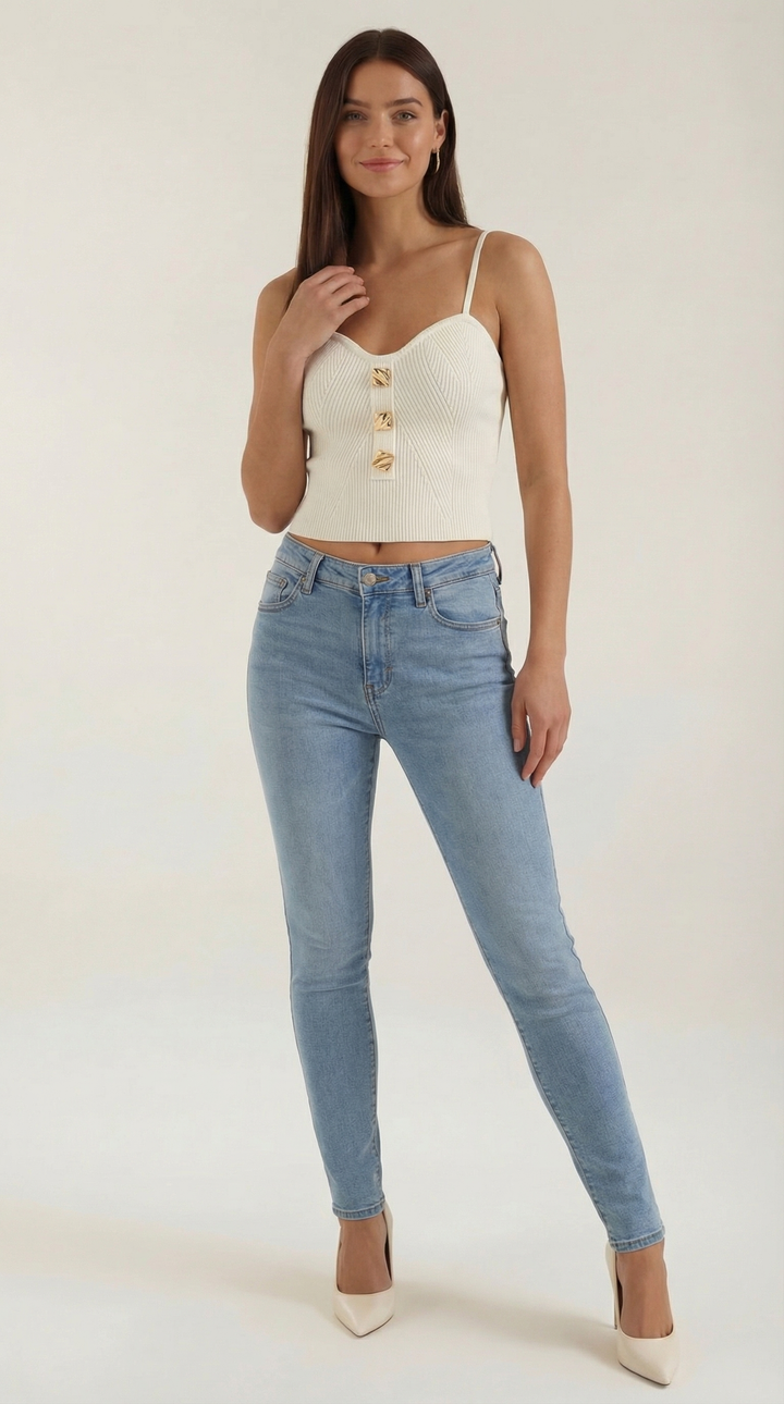 Jasmine | Tank Top Acanalado
