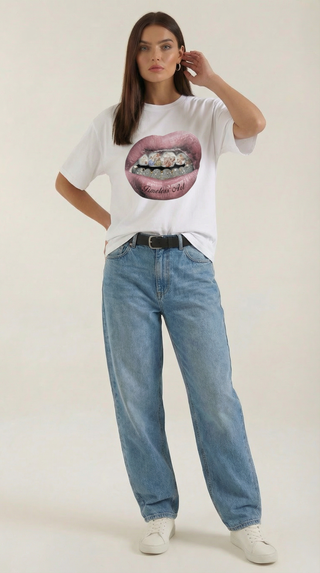 Natalia | Camiseta oversize con estampado gráfico