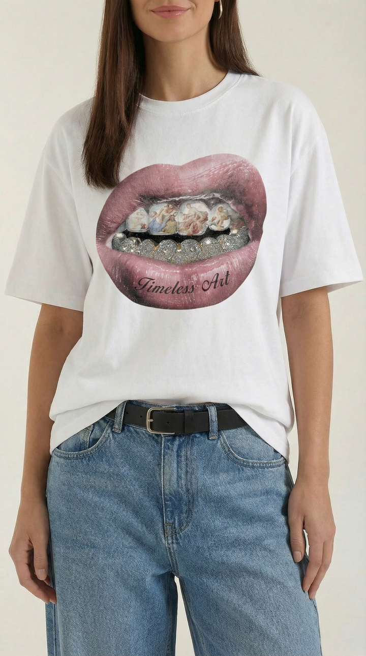 Natalia | Camiseta oversize con estampado gráfico