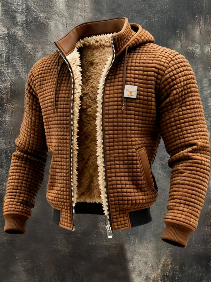 Antonio | Chaqueta Retro con Capucha y Cremallera