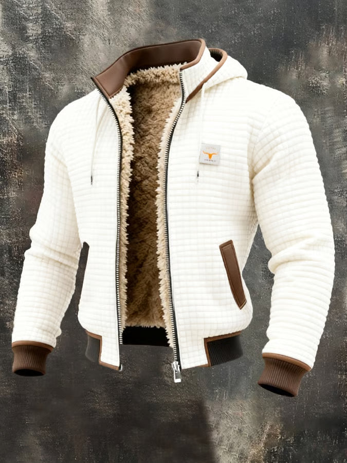 Antonio | Chaqueta Retro con Capucha y Cremallera