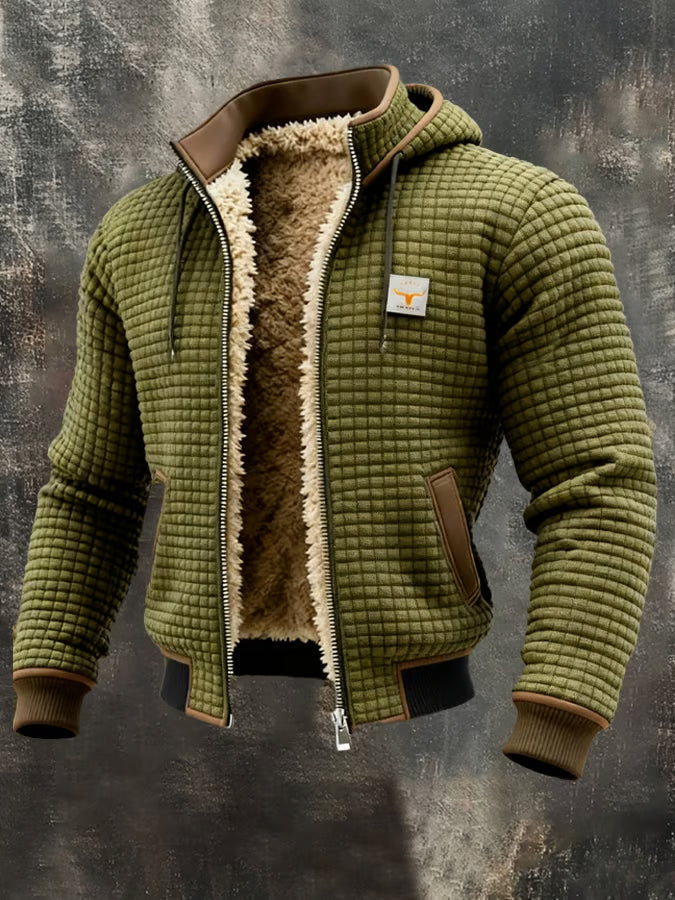 Antonio | Chaqueta Retro con Capucha y Cremallera